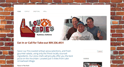 Desktop Screenshot of loueddiespizza.com